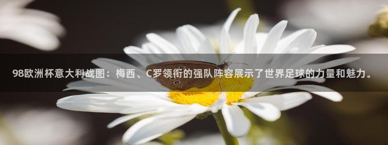 今年的世界杯：98欧洲杯意大利战图：梅西、C罗领衔的强队阵容展示了世界足球的力量和魅力。